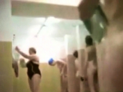 Teens And Moms In Public Shower Room
